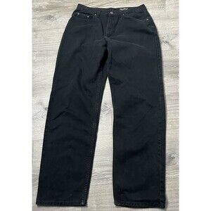 Eddie Bauer Jeans Relaxed Fit Straight Leg Black Denim 100% Cotton 35x34 Classic
